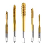 Treki 5 Stück Profi Gewindeschneider Bit Set M3 M4 M5 M6 M8 HSS Titan...