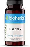 L Arginin Kapseln Hochdosiert 450 mg plus Vitamin B6-100 Stück Ideal für Männer und...