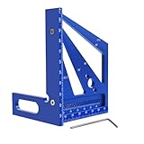 Uadme 3D-Gehrungswinkel, Zimmermannswinkel 22.5°-90° aus Aluminiumlegierung,...