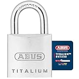 ABUS Vorhängeschloss Titalium 64TI/30 - Kellerschloss mit Schlosskörper aus...