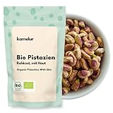 Kamelur 500g BIO Pistazien ohne Schale und mit Haut - naturbelassene Pistazienkerne,...