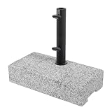 Doppler Balkonsockel Granit 25kg mit Griffmulden I Schirmständer für Sonnenschirme mit...