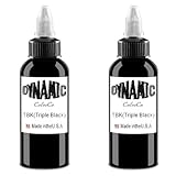 UMIKAkitchen 2 Flaschen reine schwarze Tinte - Tattoo Tinte, True Black Tattoo...
