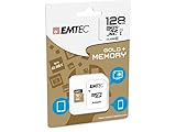 Emtec ECMSDM128GXC10 EliteGold 128GB microSDXC Speicherkarte - Highspeed