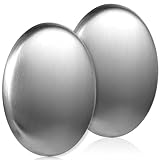 COMNICO 2 Stück Edelstahlseife Entfernt Gerüche Geruchsabsorberseife aus Metall...