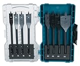 Makita E-08698 Flachfräsbohrer-Set 8-teilig in Aufbewahrungsbox, für Holz, Ø...