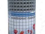 Volierendraht feuerverzinkt 6,4x6,4 mm Maschendraht Hasendraht Drahtgitter...