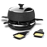 Tefal Raclette & Fondue Cheese'n Co, Elektrischer Raclette-Grill + Fondue-Gerät, für 6...