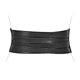 XZQTIVE Damen Breiter Stretchgürtel für Kleid Frauen Leder Elastischer Taille...