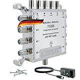 SCHWAIGER 5200 Multischalter 5/8 SAT-Verteiler 8-Teilnehmer SAT-Splitter digital...