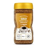 by Amazon Gold Instant Kaffee, Mittlere Röstung, 200g, 1er-Pack - Rainforest...