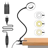 iZELL 23 LED Leselampe Bett Dimmbar -【3 Modi & 10 Helligkeitsstufen】 Augenschutz...