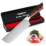 Aroma House Nakiri Messer Kochmesser Profi Küchenmesser Nakirimesser scharf 7 Zoll...
