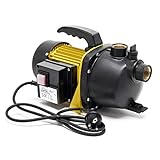 Wiltec Gartenpumpe 2800l/h, 600W, mit Tragegriff & Wasserablassschraube, max....