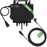 Growatt 800W Mikrowechselrichter NEO800M-X WiFi fähig mit 5m Schuko Kabel steckerfertig...