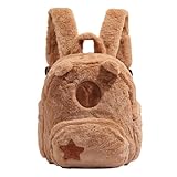 Capybara Backpack Plush, Cute Animal School Bag, 8.66x3.54x11.02 inches, Adorable Capybara...