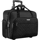 ROSECER Rollende Laptoptasche, 17,3 Zoll Premium Laptop Aktentaschen mit Rollen für Damen...