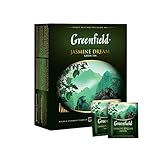 GREENFIELD JASMINE DREAM | Natürlicher chinesischer Jasmin Grüntee | 100 Teebeutel |...