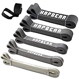HAPBEAR Resistance Bands Set,Widerstandsbänder 5 Verschiedene Ebenenmit...