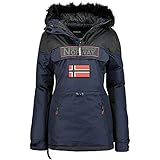 Geographical Norway Bruna Lady – Damen-Parka Warm Wasserdicht – Dicke Kapuze Outdoor...