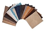 Rayher Wildlederreste, gemischt, Beutel 500 g, Rindleder, verschiedene Farben,...