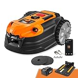 LawnMaster VBRM18AMIDR mähroboter ohne begrenzungskabel für bis zu 500㎡ 2ah Batterie...