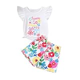 Generisch Rosa Freizeitanzug Kinder Mädchen 116 Zweiteiler Sommer Outfit Weißes Pferd...