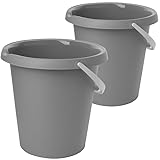 2friends Eimer mit Auguss, 2er Set Putzeimer, 10L, robuster Kunststoff, Farbe:...