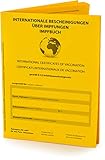 Hochwertiger Internationaler Impfpass, Impfausweis (Vers. 2021, 32 Seiten) nach...