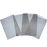 4 Pack 304 Professional Stainless Steel Wire Mesh Sheets Stainless Steel Woven Wire Mesh...