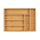 Relaxdays Besteckkasten, Schubladeneinsatz mit 6 Fächern, für Küchenbesteck,...