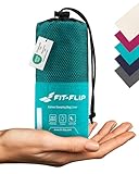Fit-Flip Hüttenschlafsack Baumwolle - ultraleichter Innenschlafsack 325g - dünner...