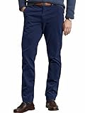 Elegancity Cord Hose Herren Blau Chinohose Regular Fit Business Anzughose...
