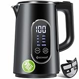 KESSER® Wasserkocher Edelstahl 1.7 Liter | LED-Anzeige | 4-Modi...