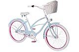 Plumbike La Donna Damen Stadtfahrrad - Ice Cream - 26 Zoll - Citybike mit Dicken Reifen...