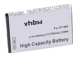vhbw Akku kompatibel mit Alcatel OneTouch 2012 Handy Smartphone Telefon (700mAh,...