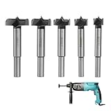 5 Stück Forstnerbohrer Set 15-35mm mit Aufbewahrungsbox, Topfbohrer Lochbohrer...