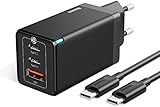 Baseus 65W USB Ladegerät Mehrfach mit 100W Schnellladekabel, USB C Netzteil...