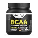 BCAA 330 Kapseln - Essentielle Aminosäuren Leucin, Valin und Isoleucin Plus Vitamin B6 -...