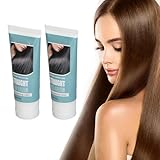 Dioche 2 Stück Protein-Haarglättungscreme, Proteinkorrigierende Haarglättungscreme,...