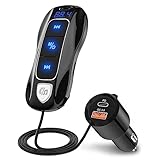 Bluetooth 5.3 FM Transmitter, SONRU Bluetooth Auto Radio Adapter, 48W PD&QC3.0...
