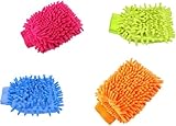 Waschhandschuh - Mikrofaser -Waschlappen - Autowaschhandschuh - Zufällige Farbe -...