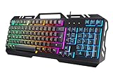 TedGem Gaming Tastatur, PC USB Kabelgebunden Tastaturs, 19 Schlüssel Anti-Ghosting mit...
