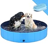 GoStock Hundepool Schwimmbecken Faltbarer Hund Planschbecken Swimmingpool...