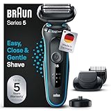 Braun Series 5 Elektrorasierer mit EasyClick Barttrimmer Aufsatz, Rasierer Herren...