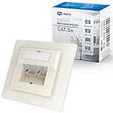 hb-digital 3X CAT 5e Netzwerkdose für CAT.7 CAT.6A CAT.6 CAT.5 Verlegekabel mit 2X RJ45...