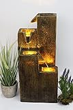Gartenbrunnen BK823 in Holzoptik Springbrunnen Terrassenbrunnen Zimmerbrunnen...
