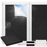 Herboom Verdunklungsrollo Ohne Bohren 300x150cm, Fenster Verdunkelung, Tragbare Reise...