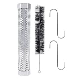 Grill Sechseckiges Räucherrohr Edelstahl BBQ Pellet Rohr Smoker Tragbarer Grill...