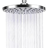 AiQInu 8 Zoll Runder Duschkopf Regendusche,Verstellbarer Kopfbrause Wassersparend mit...